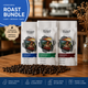 Roast Progression coffee bundle, three bags of bold roasted coffee