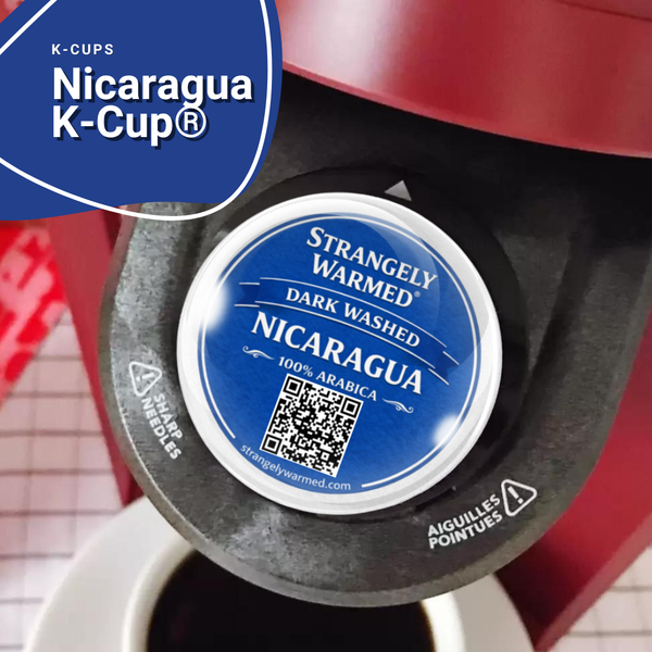 Nicaraguan washed process single origin coffee in Keurig compatible pods