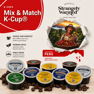 Variety pack of K-Cup compatible coffee pods, five single origin roasts