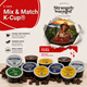 Variety pack of Keurig compatible coffee pods, five single origin roasts