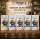 Origin Explorer coffee bundle, three single origin bags for beginners