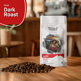 Peru dark roast single origin coffee beans from the Amazonas region