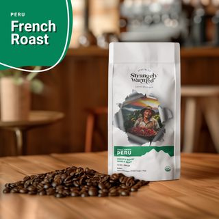 Peru French roast coffee beans from the Amazonas region