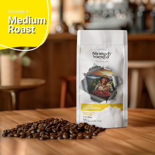 Colombian medium roast coffee beans from Tolima del Rio