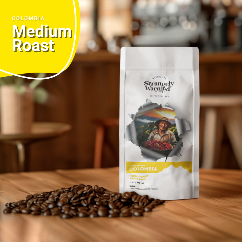Colombian medium roast coffee beans from Tolima del Rio