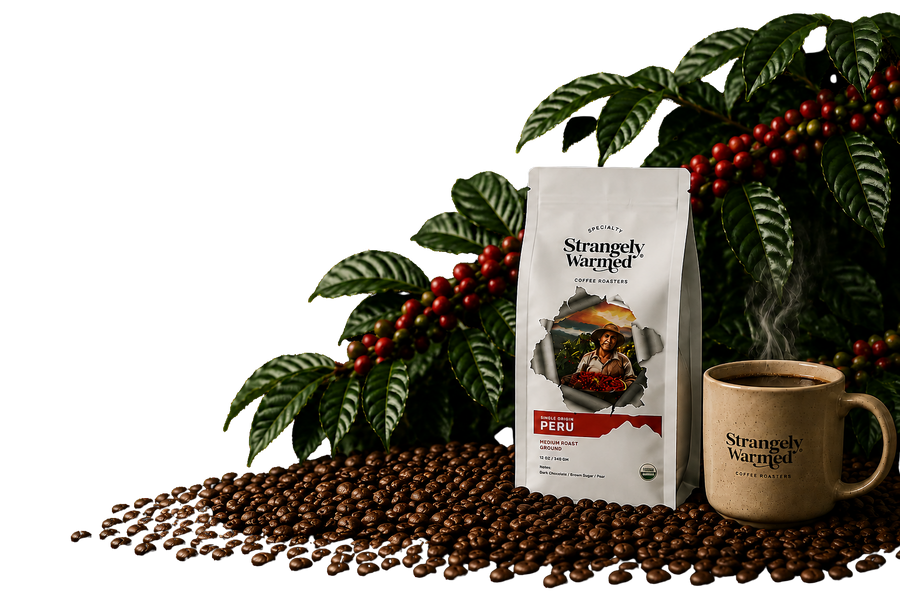 Strangely Warmed Coffee decorative banner image